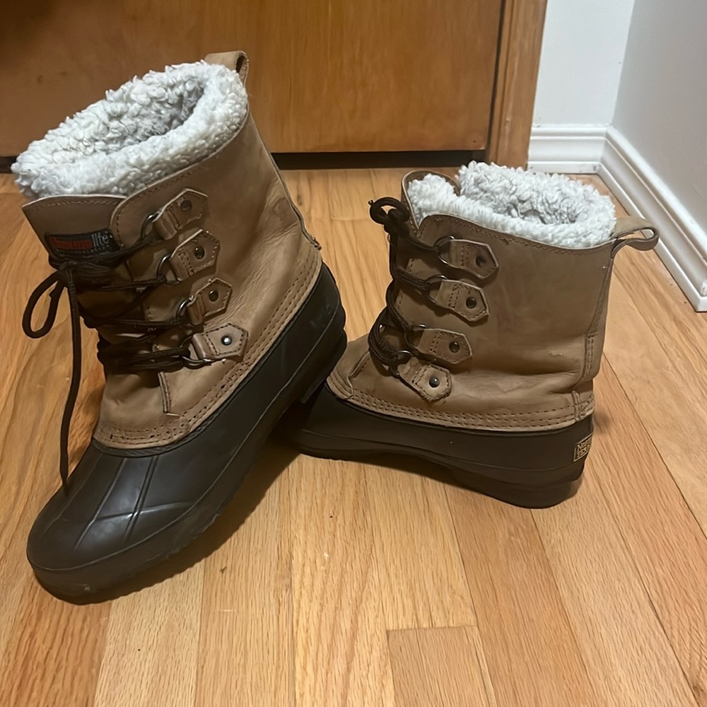 Insulated snow boot.